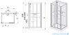 Sanplast Basic Complete KCDTr/BASIC-SHP+Bza kabina czterościenna kompletna 80x120x202 cm przejrzysta 602-460-0840-01-4H0